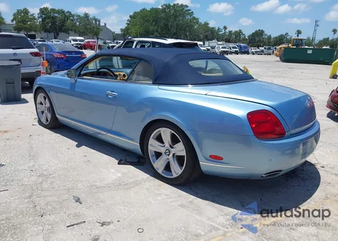 2007 Bentley Continental Gtc z USA, uszkodzony, nr VIN SCBDR33W17C044528